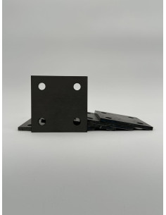 Platine carré percée 4 côtés