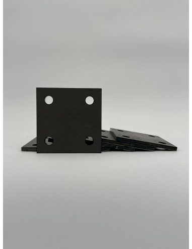 Platine carré percée 4 côtés