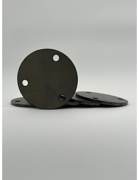 Platine ronde percée