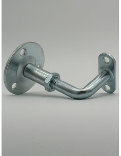 SUPPORT DE RAMPE MAIN COURANTE A VISSER REGLABLE 55-70 X 39 GALVA