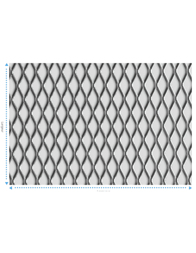 Métal déployé acier 2000mm x 1500mm