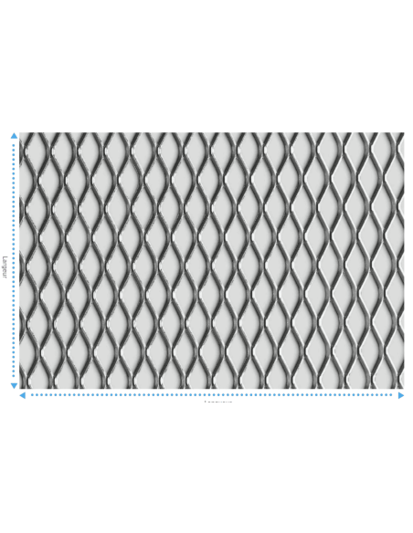 Métal déployé acier 2000mm x 1500mm