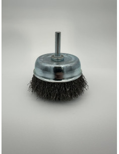 BROSSE COUPE ONDULEE ACIER DIA 75 TIGE DIA 6,00