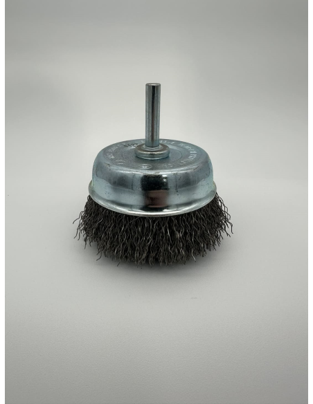 BROSSE COUPE ONDULEE INOX DIA 75 TIGE DIA 6,00
