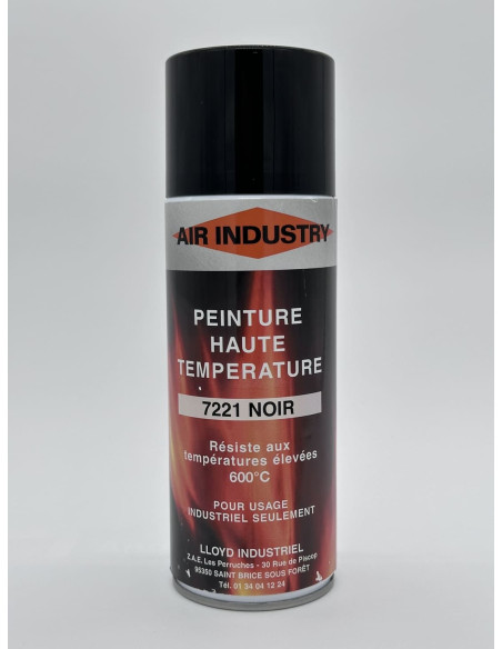 PEINTURE HAUTE TEMPERATURE 600° NOIR