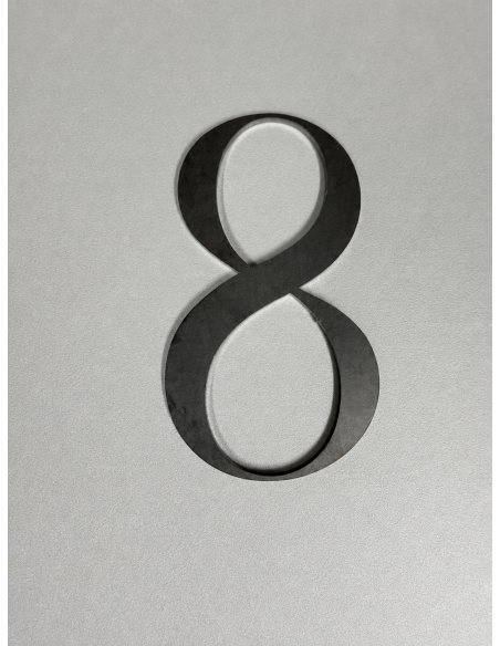 CHIFFRE "8" ACIER 104 x 60 x 3mm