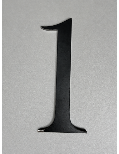 CHIFFRE "1" ACIER 100 x 43 x 3mm