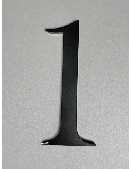 CHIFFRE "1" ACIER 100 x 43 x 3mm