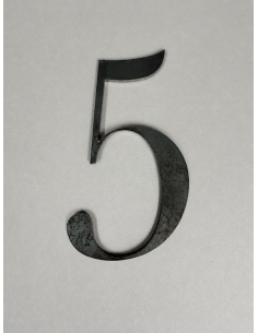 CHIFFRE "5" ACIER 110 x 56 x 3mm