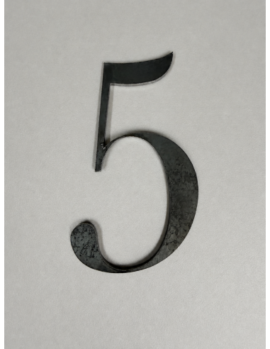 CHIFFRE "5" ACIER 110 x 56 x 3mm