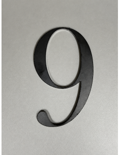CHIFFRE "9" ACIER 104 x 62 x 3mm
