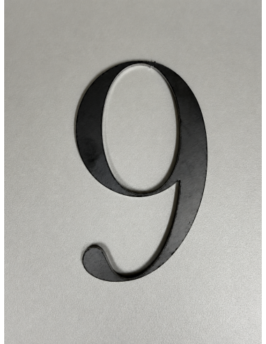 CHIFFRE "9" ACIER 104 x 62 x 3mm