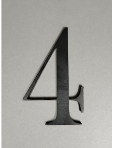 CHIFFRE "4" ACIER 103 x 64 x 3mm