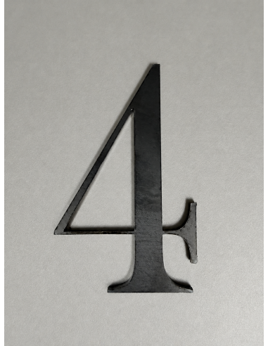 CHIFFRE "4" ACIER 103 x 64 x 3mm