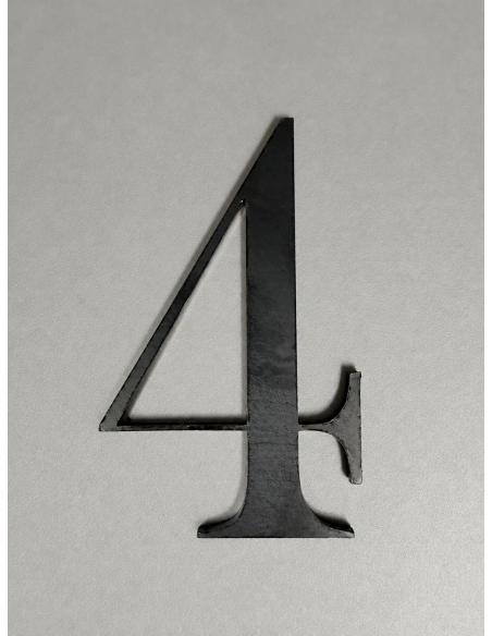 CHIFFRE "4" ACIER 103 x 64 x 3mm