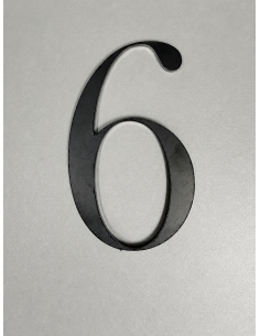 CHIFFRE "6" ACIER 104 x 62 x 3mm