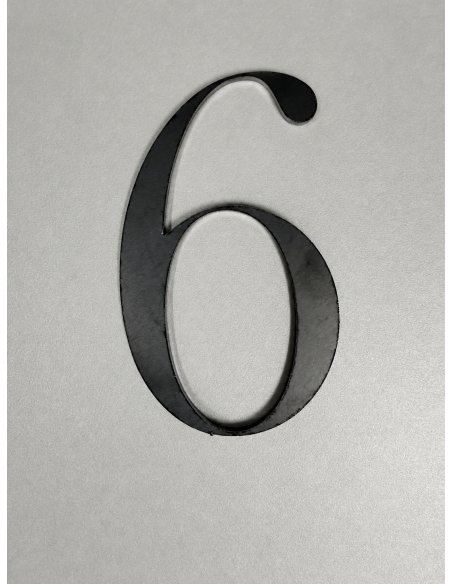 CHIFFRE "6" ACIER 104 x 62 x 3mm