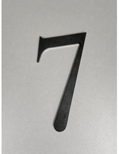 CHIFFRE "7" ACIER 110 x 49 x 3mm