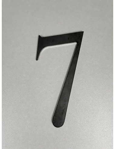 CHIFFRE "7" ACIER 110 x 49 x 3mm
