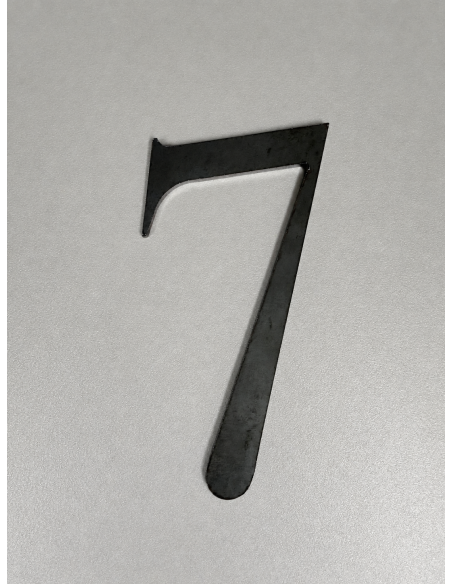CHIFFRE "7" ACIER 110 x 49 x 3mm