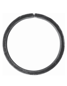 CERCLE ACIER FER FORGE D.100mm / PLAT 20x6