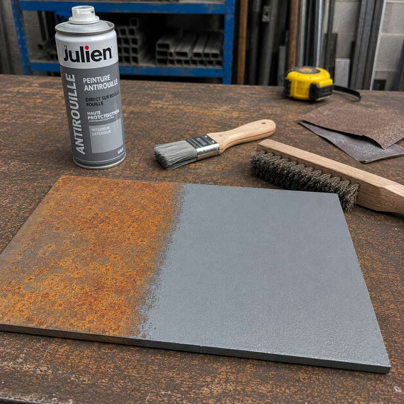 Peinture antirouille : enlever la rouille, traiter et protéger l'acier
