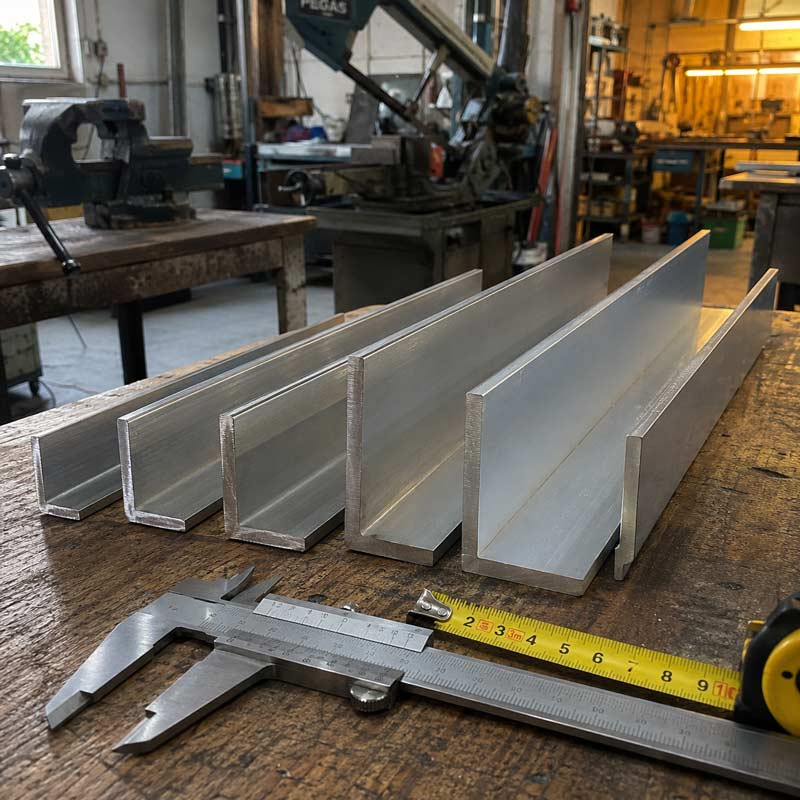 Cornière inox ou aluminium : dimensions, nuances et usages