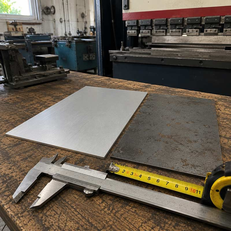 Tôle aluminium ou tôle acier : laquelle pour quel projet
