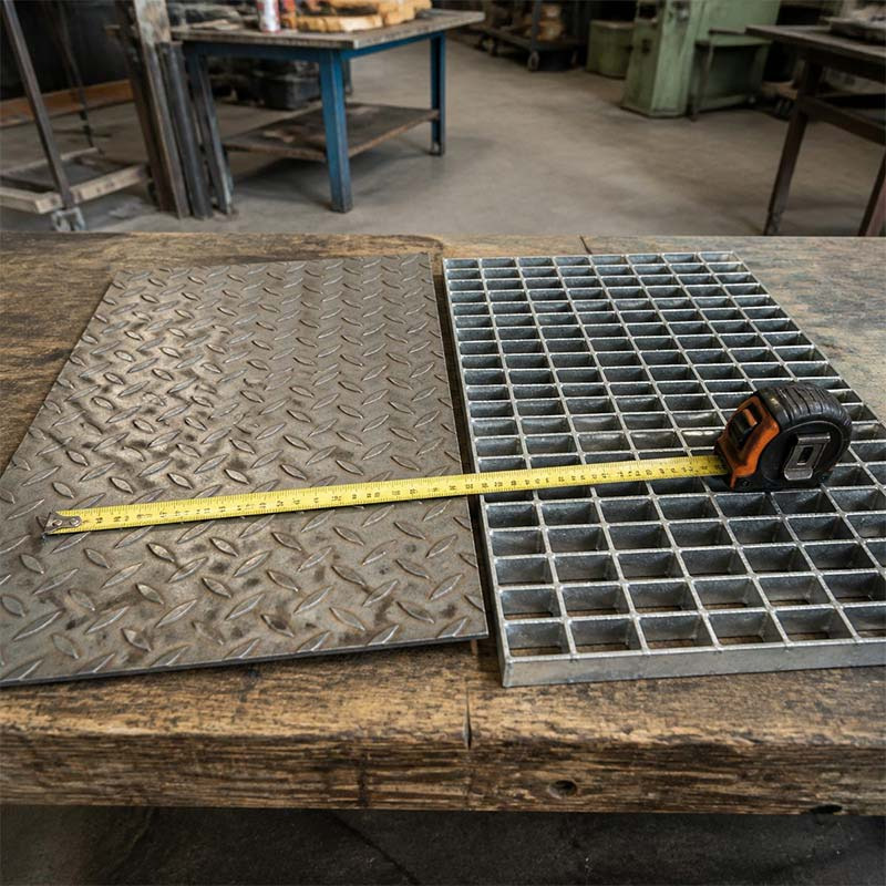 Plancher métallique : tôle larmée, caillebotis ou plaque, lequel choisir